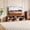 Nut-brown, variant on Modular TV Stand, Dark Walnut Open Storage TV Cabinet - Modern Minimalist for Living Room