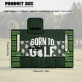 thumbnail image 7 of Uorisanigo Golf Cart Seat Covers with 4 Front Pockets Non-Slip Born to Golf Print Travel Sports Cart Seat Cushion Covers/Towel Blanket for EZGO TXT RXV/Club Car DS Precedent, 7 of 7