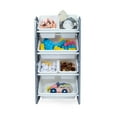 thumbnail image 2 of UNiPLAY Toy Organizer With 6 Removable Storage Bins, Multi-Bin Organizer for Books, Building Blocks, School Materials, Toys with Baseplate Board Frame (Gray), 2 of 8