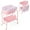 Pink, variant on Babyjoy Changing Table with Bathtub Folding Portable Diaper Station Steel 0-12 Months PP Pink