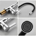 thumbnail image 4 of Solid Copper Sink Faucet, Lightweight Design, Drip-free Performance, Environmental Protection, Adjustable Water Flow, Perfect For Your Dream Kitchen (Chrome-plated Finish), 4 of 5