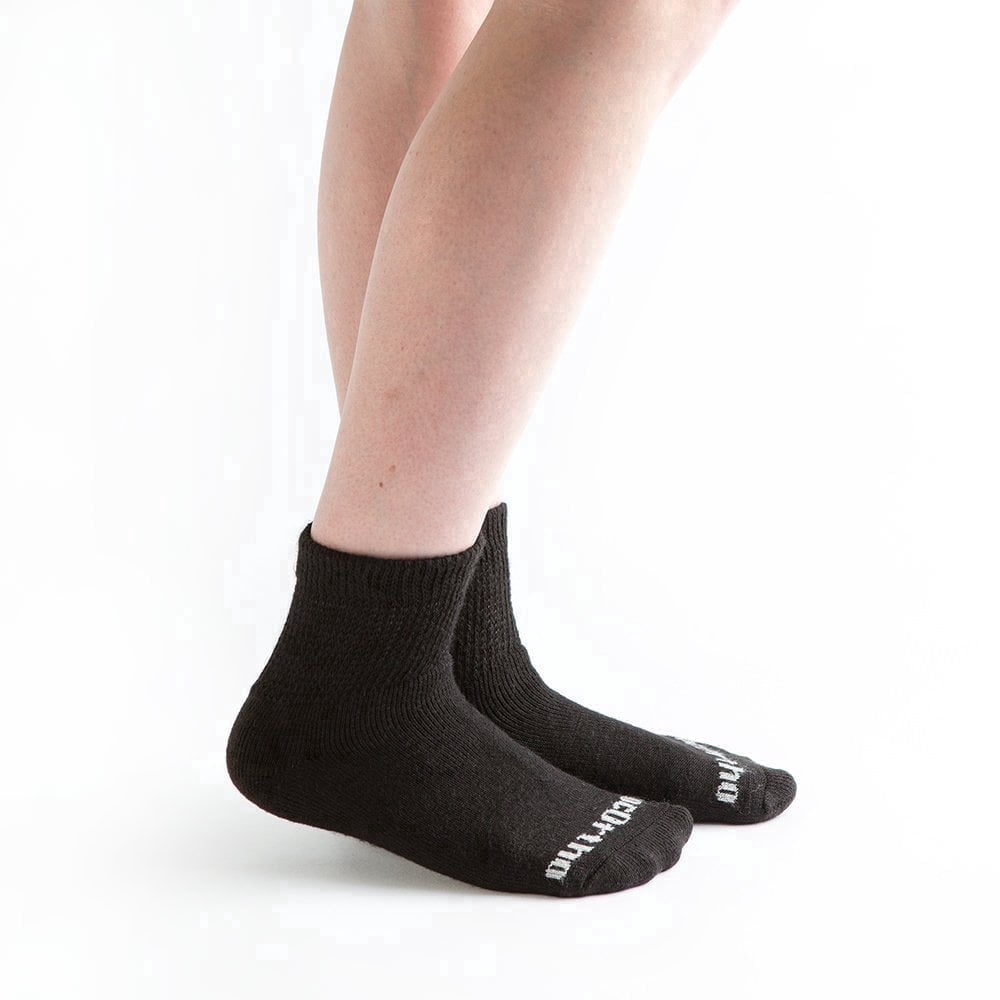 Doc Ortho Loose Fit Diabetic Socks – Non-Binding 1/4 Crew for Men & Women, Circulation & Comfort, 3 Pairs