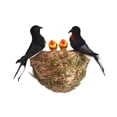 thumbnail image 3 of Nido de golondrina simulado shamjiam Decoración de Pared de Pájaros de Espuma Artificial, 3 of 8