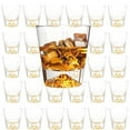 thumbnail image 5 of Whiskey Glasses Crystal Clear Gold Heavy Base Bourbon - 10oz, 5 of 5