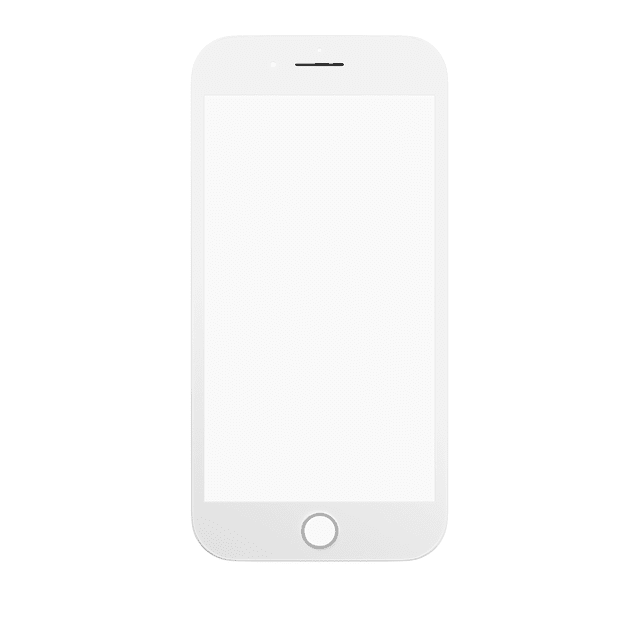 Remplacement 3 en 1 (Verre avant + Cadre + OCA Pré-Installé) Compatible pour iPhone 7 (2 Pack) (Blanc) (OCA Master)