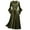 A-Green, variant on Womens Renaissance Medieval Costume Dress Lace Up Long Dresses Trumpet Sleeve Retro Gown Cosplay Clothes Women's Square Collar Patchwork Bandage Long Sleeve Robe Dress, Navy XL
