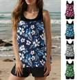 thumbnail image 1 of TaTaai High Waist Modest Bikini Set, Women's Printed Vintage Swimsuit, Conservative Two Piece with Adjustable Design for Vacation Gift, 1 of 9