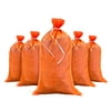 Sandbags For Flooding - Size: 14" x 26" - Orange - Sandbags Empty - Sandbags Wholesale Bulk - Sand Bag - Flood Water Barrier - Water Curb - Tent & Store Bags (10 Bags)