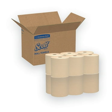 Scott Hard Roll Towels 8 x 800ft Natural 12 Rolls/Carton 04142