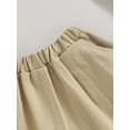 thumbnail image 5 of Bagilaanoe Little Boys Girls Pants Casual Solid Color Long Pants 3 4 5 6 7 8 Years Kids Elastic Waist Sweatpants, 5 of 8
