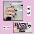 thumbnail image 2 of Uñas postizas Kawaii Sanrio Kuromi, belleza de Anime, moda, arte de uñas desmontable, puntas de uñas postizas portátiles con pegamento, 24 unids/lote por caja, 2 of 3