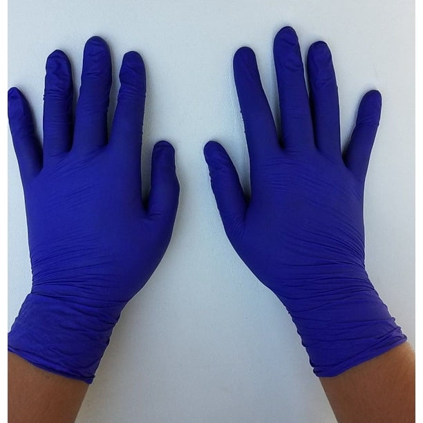 Nitrile Medical Gloves Disposable BLUE Powder & Latex Free Exam Choose