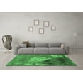 thumbnail image 3 of Ahgly Company Indoor Square Oriental Emerald Green Industrial Area Rugs, 7' Square, 3 of 4
