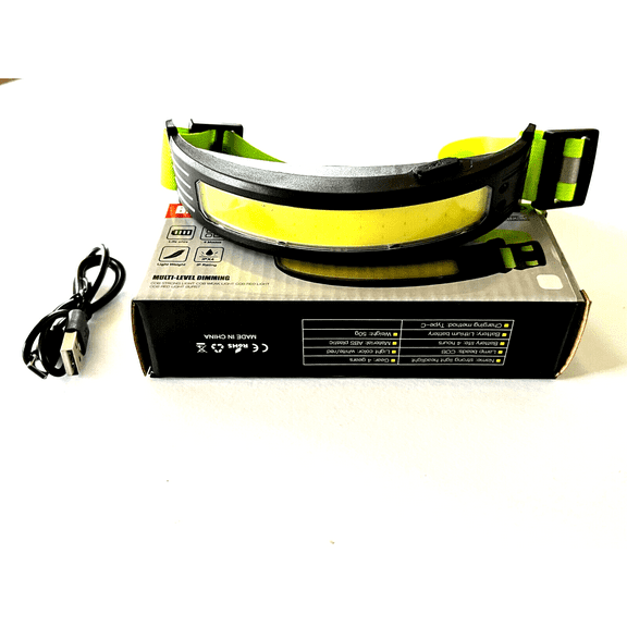 Super Bright Head Mounted Headlamp Type-C Rechargeable 4 Modes Light Weight