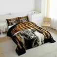 thumbnail image 3 of Castle Fairy 2-Piece Twin Comforter Set with Highland Cow Flag Design, 3 of 8
