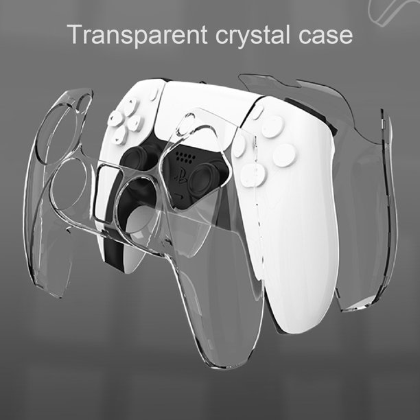 Gwong Electrónica Cubierta protectora de la manija ultra-delgada de silicona transparente para Sony PS5