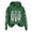 Green, variant on Women's Skeleton Print Hoodie Long Sleeve Loose Fit Pullover Sweatshirt For Halloween Party Streetwear Casual Outfit Fall Winter Fashion Zip Sweatshirt Women