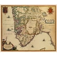 thumbnail image 2 of Blaeu 30x26 White Modern Wood Framed Museum Art Print Titled - Scandinavia Stavanger Norway - Blaeu 1638, 2 of 4