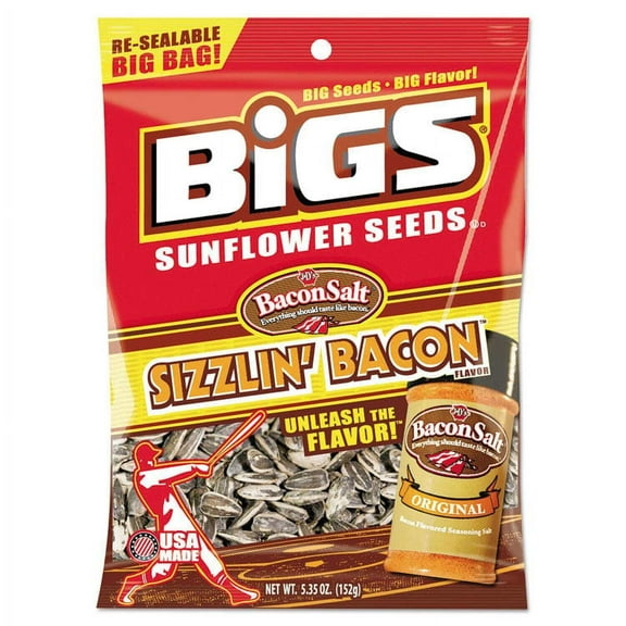 (Price/Pack)Bigs 55003 Bigs Sizzlin Bacon Sunflower Seeds