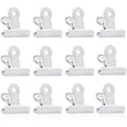 thumbnail image 1 of White - Small Bulldog Clips, 12pcs Metal Clips, 22mm Paper Binder, Multipurpose White Paper Clips For Photo, Office And Home Kitchen, 1 of 5