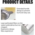 thumbnail image 3 of Tea Strainer with Fine Mesh Infuser, Large Capacity Tea Basket, Heat-Resistant Silicone Handle, Fits Standard Cups, 3 of 7