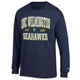thumbnail image 2 of Men's Champion Navy UNC Wilmington Seahawks Jersey Est. Date Long Sleeve T-Shirt, 2 of 3