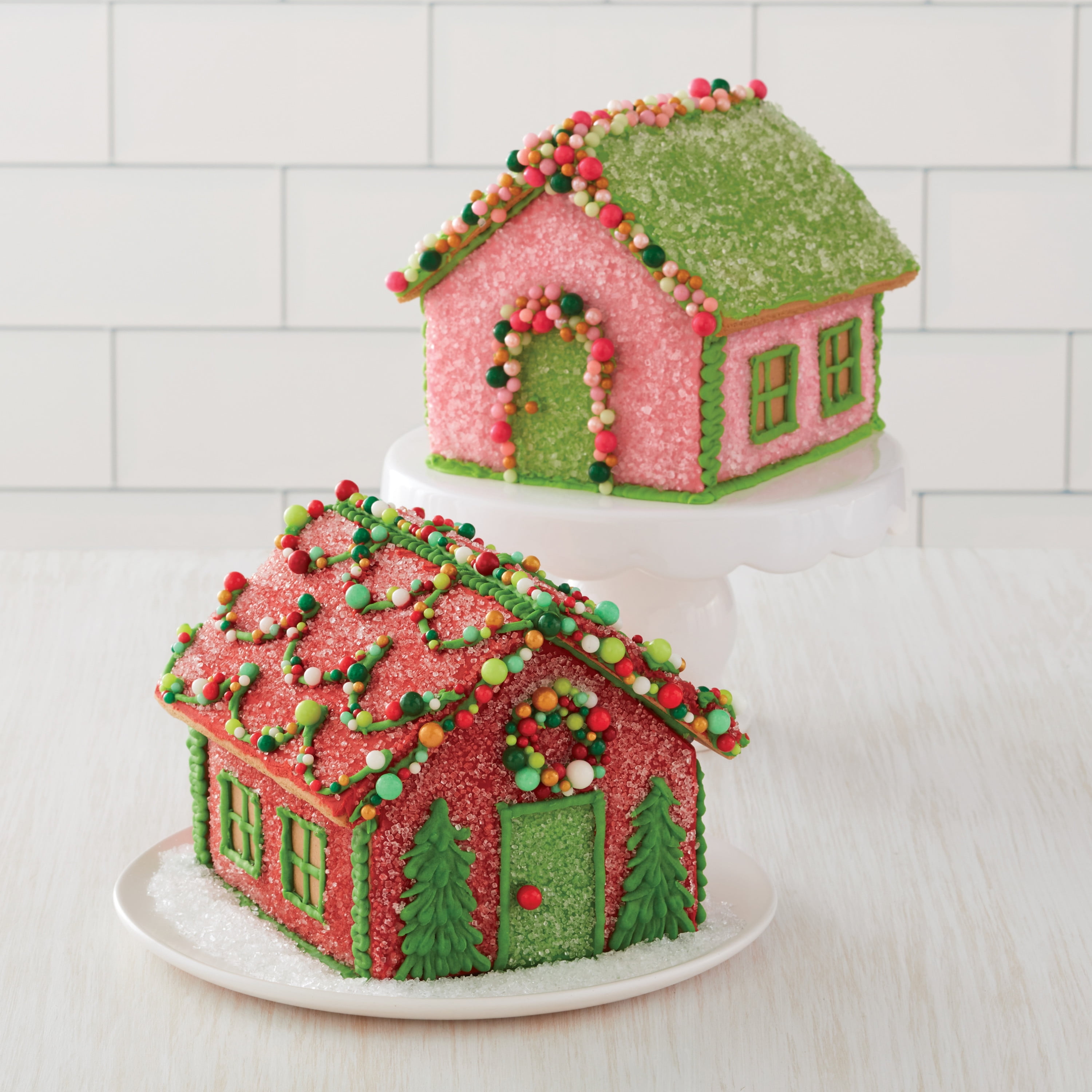 Wilton Ready to Build Sugar Coated Gingerbread House Kit, 11-Piece