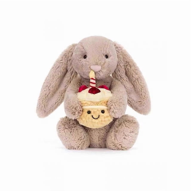 Sensory Comfort Plush Toys Whimsical Stuffed Animals for Anxiety Relief Birthday Gifts Cake Rabbit 31cm