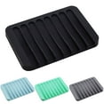 thumbnail image 2 of Ludlz Bathroom Soap Dishes Dish Holder Stand Saver Tray Case for Shower-Silicone Rubber Drainer Dishes for Sponge Scrubber Bathroom Kitchen Sink-Dishwasher Safe-Drains Water, 2 of 2