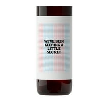 We've been Keeping a Little Secret ● SET of 5 ● Pregnancy Announcement Wine Labels, We're Having a Baby Announcement to Parents Friends Aunt Auntie Uncle Sticker, Alternative to card A215-5SRT