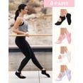 thumbnail image 4 of Genreen Pilates Socks for Women Yoga Socks with Grips Open Top Non Slip Grippy Socks for Barre, Ballet, Barefoot Workout, 4 of 6