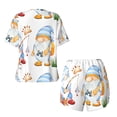 thumbnail image 2 of Sigee Gnome Camping Fishing for Sleepwear Casual Pjs with Pockets Women's Pajamas Sets Shorts 2 Piece Short Sleeve Lounge Sets Small, 2 of 9
