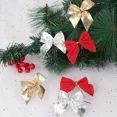 thumbnail image 4 of 12pc Christmas Tree Bows Xmas Ornaments Christmas Decorations for Home Merry Christmas Tree Decoration Gift Pendant Navidad 2021, 4 of 5