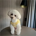 thumbnail image 5 of BAIANNAN Spring and summer pet dog simple striped knitted vest cat thin, breathable thin pet Korean version teddy dog clothes, 5 of 6