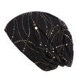 thumbnail image 2 of ruhuadgb Fashion Lace Glitter Women Baggy Beanie Hat Soft Thin Breathable Casual Cap, 2 of 8