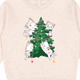 thumbnail image 3 of Inktastic Kawaii Cats Christmas Tree Toddler Sweatshirt, 3 of 4