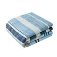 thumbnail image 5 of Mainstays Reversible 5 Piece Bed in a Bag Comforter Set with Sheets, Blue and Grey Stripe, Twin-XL, 5 of 7
