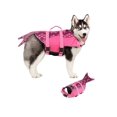 thumbnail image 2 of Chaleco salvavidas para perros, sirena de tiburón, chaleco salvavidas para perros, traje de baño de seguridad con mango de rescate para flotación de cachorros Ripstop, 2 of 5