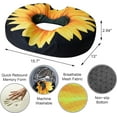 thumbnail image 6 of Donut Pillow Seat Cushion for Tailbone Pain Relief and Hemorrhoids, Home Office Chair Cushion for Long Sitting Work, Memory Foam Car Seat Cushions for Driving Butt Pain & Postpartum Pregnancy, 6 of 6