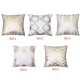 thumbnail image 5 of Funda de almohada de lámina dorada, sofá, decoración de sala de estar, funda de cojín, estampado geométrico, decoración de felpa corta Speravity JJ23277-04, 5 of 6