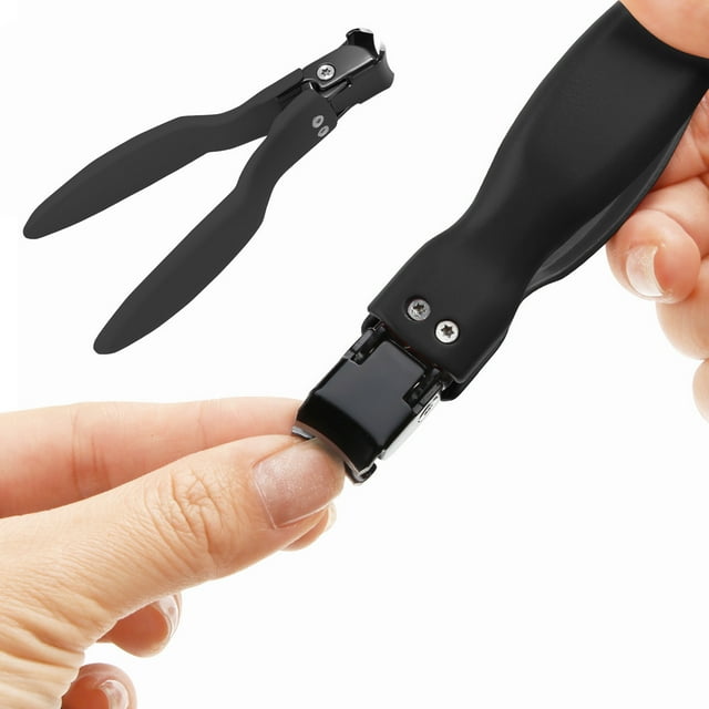 Fiudx Cortaúñas Extragrande, Alicates Duraderos de Acero Inoxidable, Diseño de Agarre Cómodo, Hoja Curva para Cortes de Precisión, Cuidado de Uñas Gruesas, Uso Doméstico o Salón, Mango Ergonómico Ant