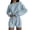 Light Blue, variant on Womens Matching Sets Summer 2 Piece Cut out Smocking Cozy Pajama Set Lightweight Nightwear Solid Elegant Sleepwear