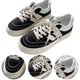 thumbnail image 1 of Zapatos Deportivos Suela Gruesa Con Cordones Lona para Mujer Transpirables Viajes Al Aire Libre, 1 of 8