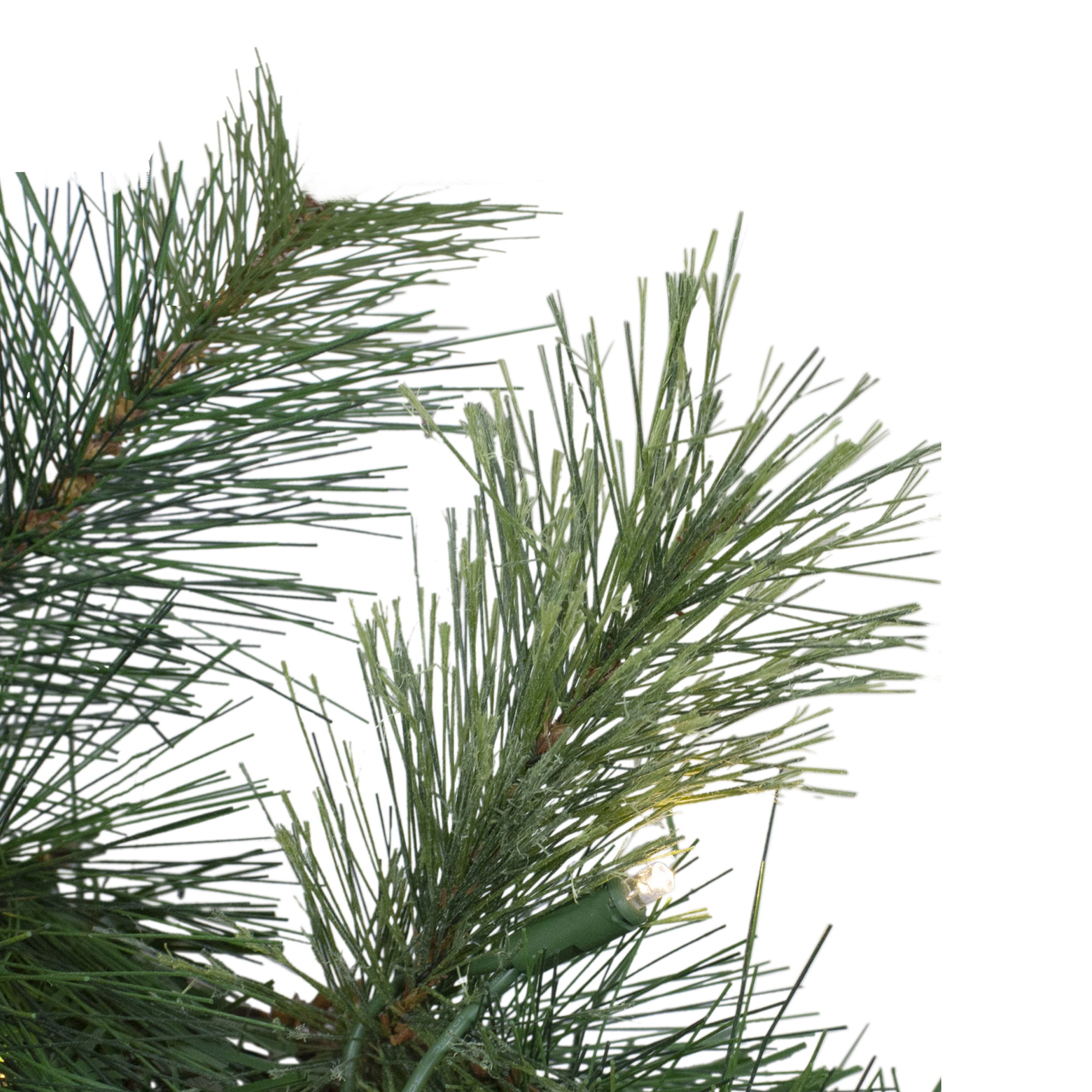 5' Pre-Lit Cashmere Mixed Pine Commerical Artificial Christmas Wreath - Warm White LED Lights