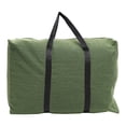 thumbnail image 2 of Bolsa de lona de viaje de gran capacidad, bolsa de lona para equipaje de viaje, bolsa de lona grande, verde oliva, 2 of 8