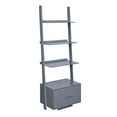 thumbnail image 3 of Convenience Concepts American Heritage Ladder Bookcase with File Drawer, Gray, 3 of 3