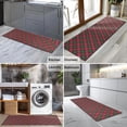 thumbnail image 2 of Red and Green Checkerboard Checkered Pattern Kitchen Rug Mat,Kitchen Runner Rugs Non Skid Washable,Decorative Kitchen Floor Mats for Kitchen,Sink,Laundry,17"X47", 2 of 5