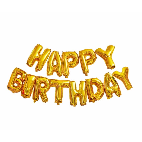 Craft and Party- Happy Birthday Balloon Self Inflating Balloons Banner Bunting Party Decoration