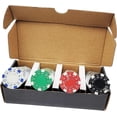 thumbnail image 3 of DA VINCI Set of 100 11.5 Gram Dice Stripe Poker Chips in Las Vegas Gift Box, 3 of 5