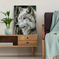 thumbnail image 5 of White Wolf Snow Canvas Art Print, Nature Landscape Wall Art, Ready to Hang Wrapped Canvas for Home Decor, 5 of 8
